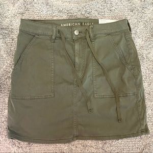 American Eagle Army Green mini skirt
